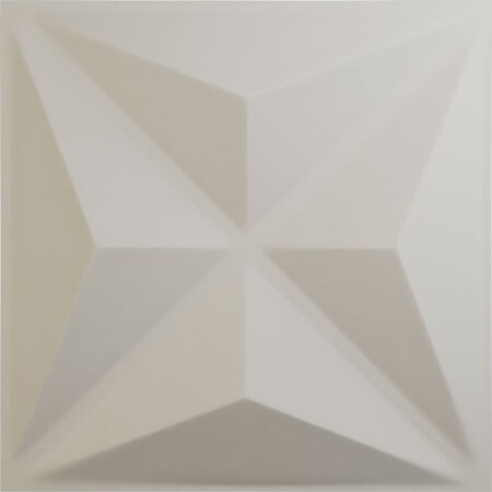 Ekena Millwork 11 7/8"W x 11 7/8"H Kent EnduraWall Decorative 3D Wall Panel, Satin Blossom White (Covers 0.98 Sq. Ft.